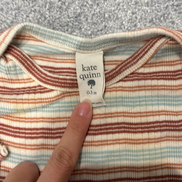 Kate Quinn ribbed footie and hat - Picture 2 of 5